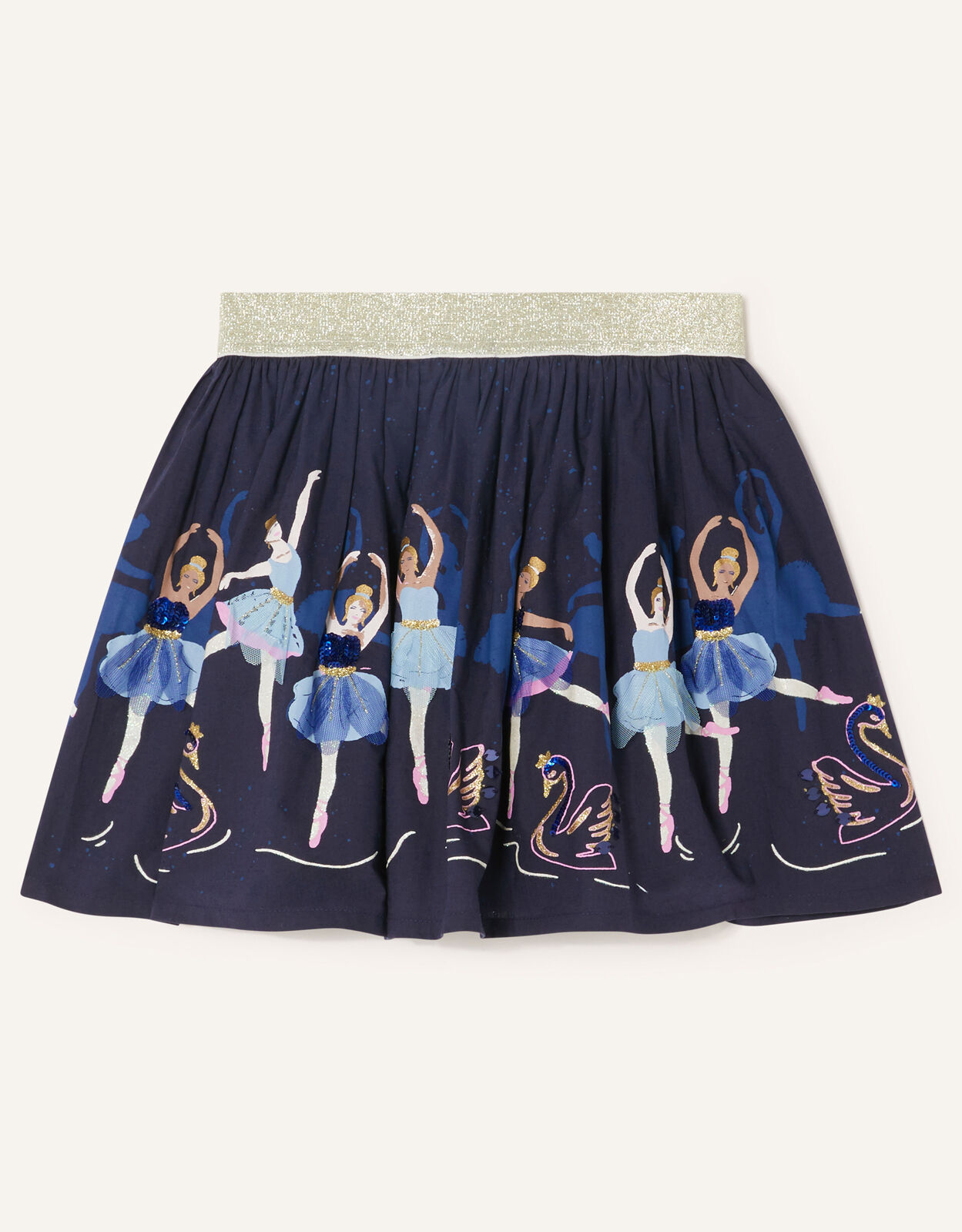 Embroidered Ballerina Skirt Blue