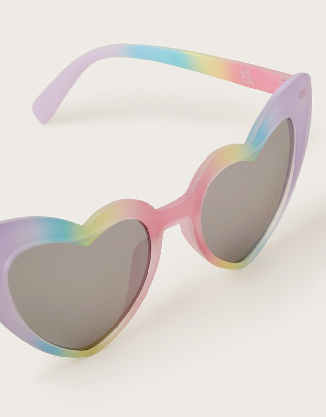 Ombre Heart Sunglasses with Case, , large