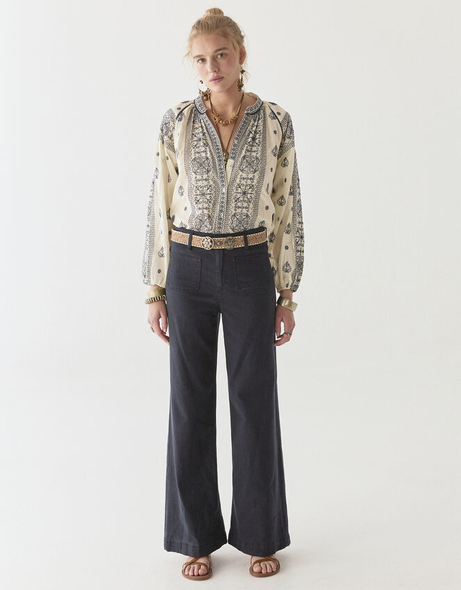 Maison Hotel Stephanie Embroidered Blouse, White (OFF WHITE), large