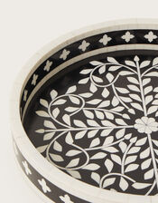 Floral Tiled Round Tray, , large