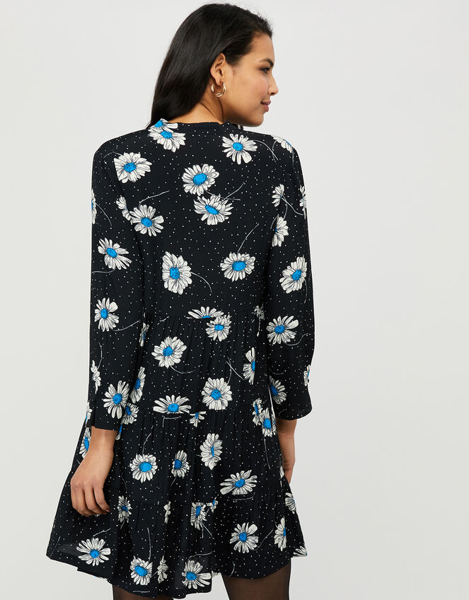 Daniella Daisy Print Dress, Black (BLACK), large