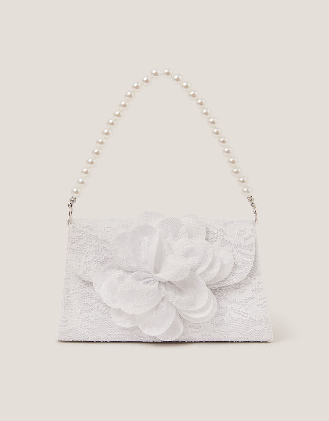Mini Flower Lace Bridesmaid Bag, , large