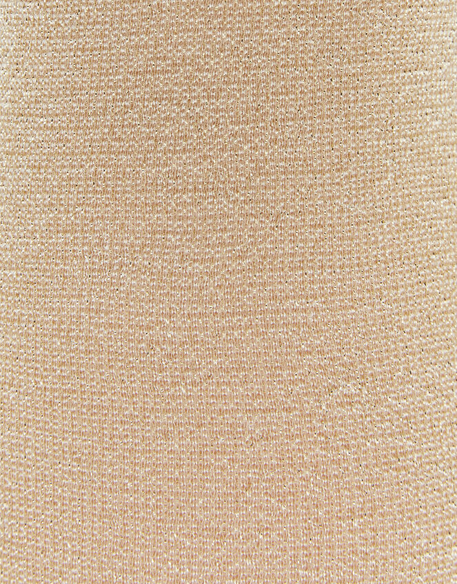 Baby Sparkly Nylon Tights, Gold (GOLD), large