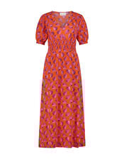Fabienne Chapot Bonna Strawberry Print Midi Dress, Orange (ORANGE), large