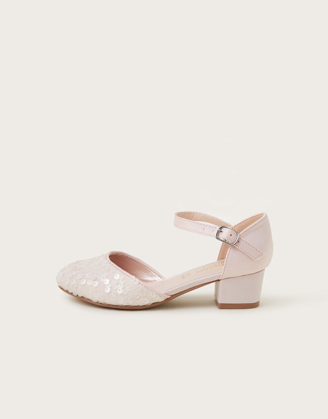 Glitter Sequin Two-Part Heels, Pink (PINK), large
