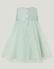 Baby Bonnie Bow Dress, Green (SAGE), large