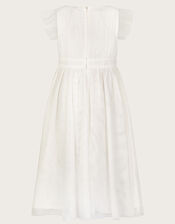 Penelope Belt Dress, Ivory (IVORY), large