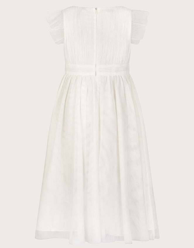 Penelope Belt Dress, Ivory (IVORY), large