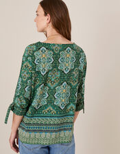 Rowan Heritage Print Top, Green (GREEN), large