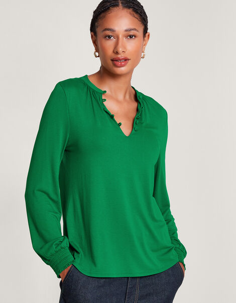 Polly Plain Top, Green (GREEN), large