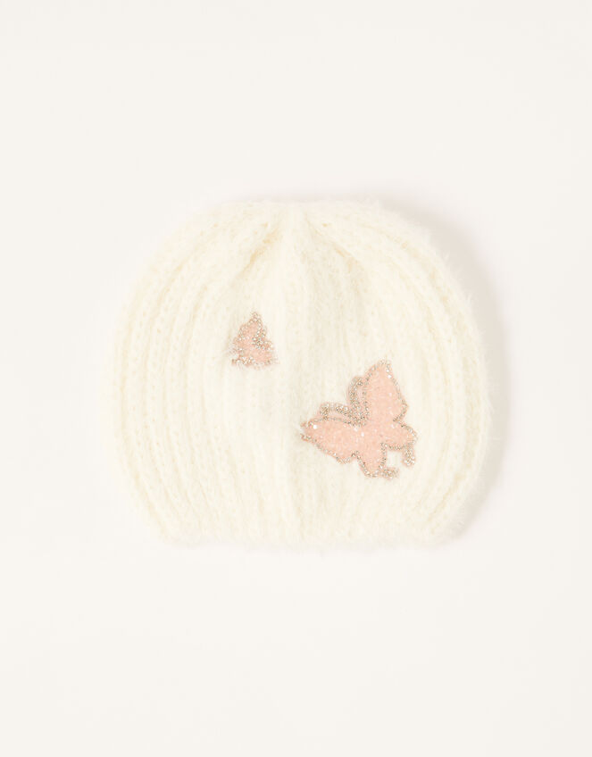 Dazzle Butterfly Beanie, Ivory (IVORY), large