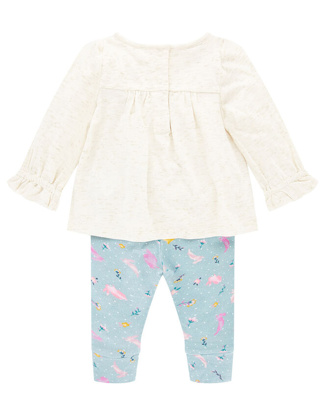 Newborn Baby Bunny Jersey Set, Blue (AQUA), large