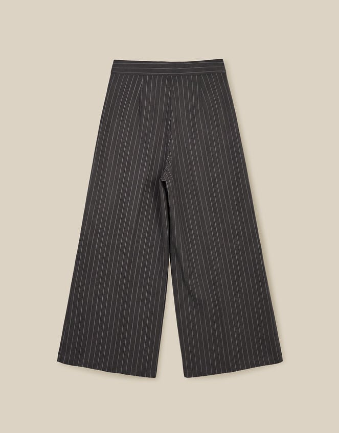 Ambar Pinstripe Wide Leg Trousers, Grey (CHARCOAL), large