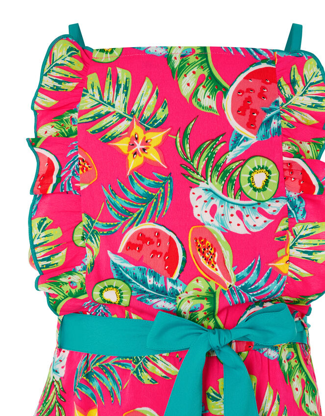 Inna Fruit Print Playsuit, Pink (PINK), large