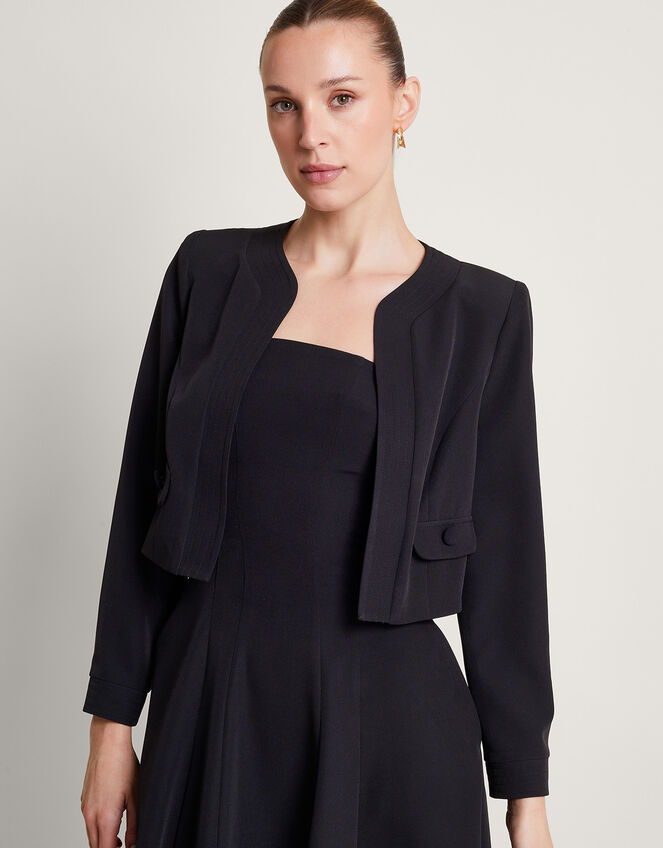 Briar Cropped Jacket, Black (BLACK), large