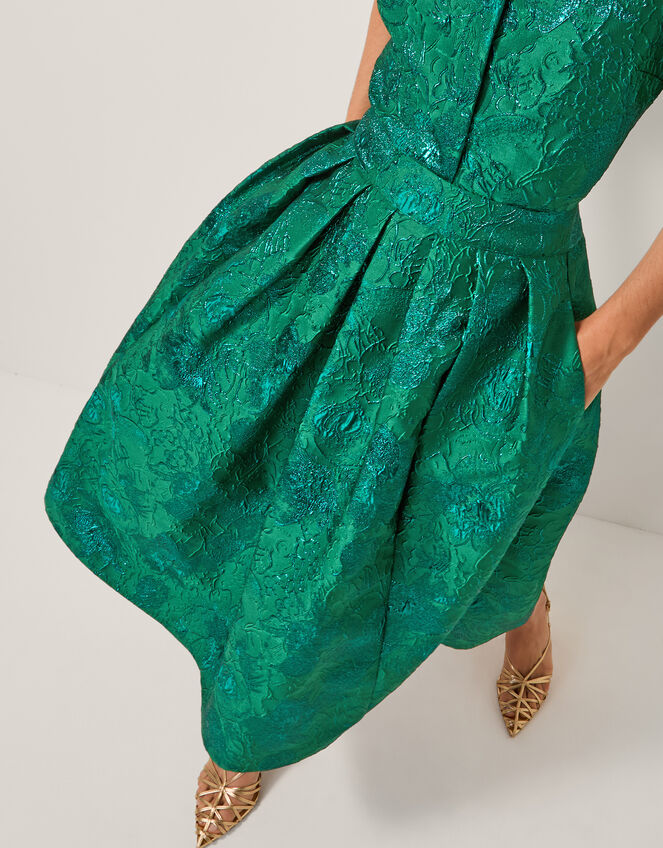 Jolene Jacquard Skirt , Green (GREEN), large
