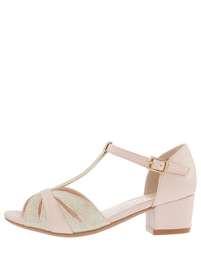 T-Bar Open Toe Charleston Heels, Pink (PINK), large