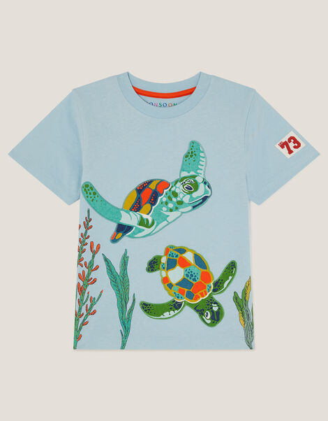 Turtle T-Shirt, Blue (BLUE), large
