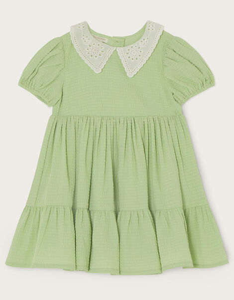 Baby Collar Dress, Green (GREEN), large