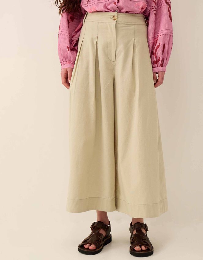 East Rosie Cotton Twill Trousers, Green (PALE GREEN), large