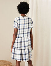 Check Print Tunic Dress, Ivory (IVORY), large
