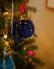 Anna + Nina Holy Berry Velvet Christmas Bauble, , large