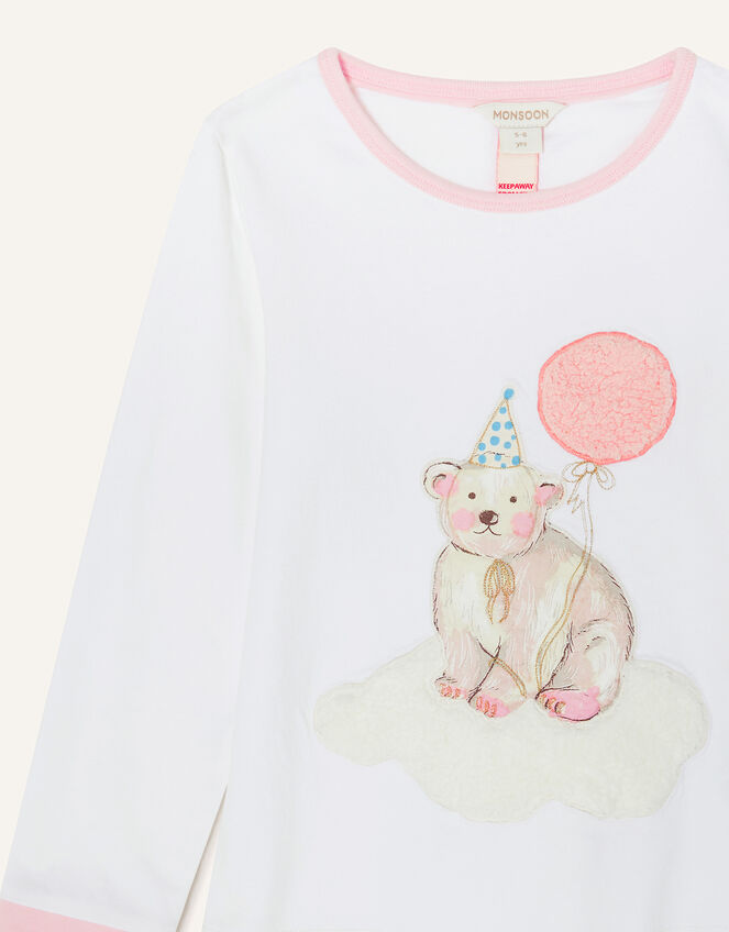 Winter Bear Jersey Pyjama Set, Ivory (IVORY), large