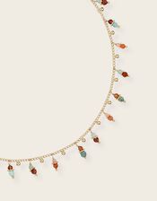 Gas Bijoux Gold-Plated Gemstone Vert & Pink Quartz Necklace, , large