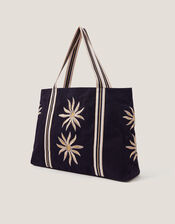Tashie Sun Embroidered Tote Bag, , large