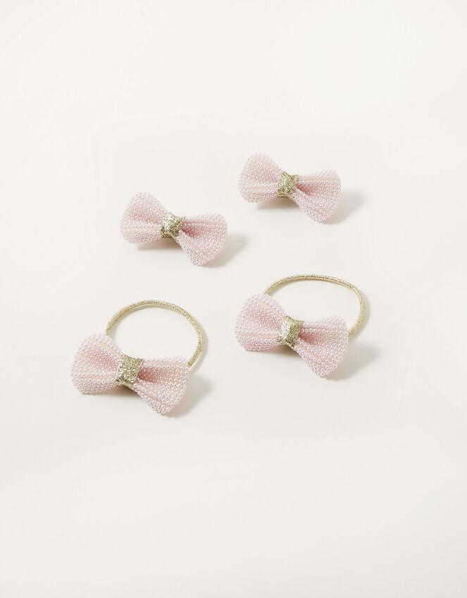 Pearly Bow Hair Set, , large