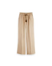 Scotch and Soda Hope High-Waisted Trousers Regular Length, Natural (NEUTRAL), large