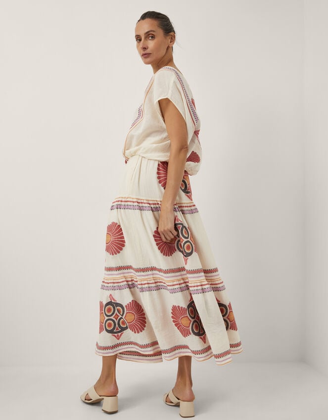 Devotion Twins Olympia Jacquard Midi Skirt, , large