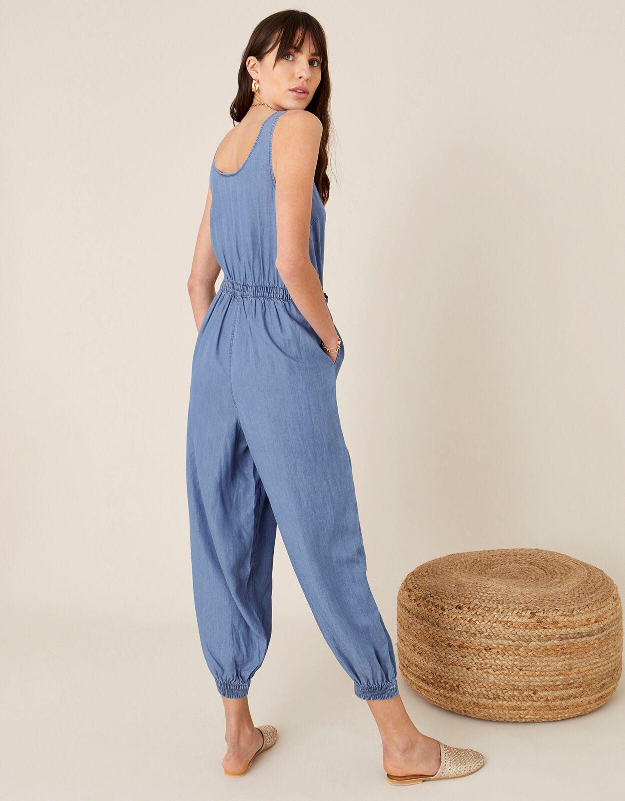 Monsoon blue jumpsuit new arrivals