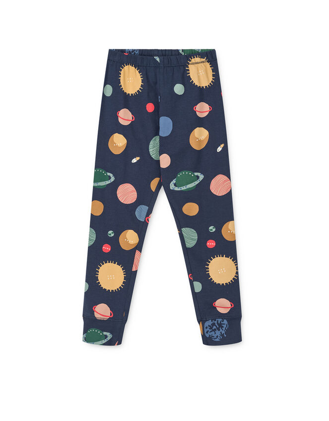 Liewood Wilhelm Printed Long Pyjamas Set, Blue (NAVY), large