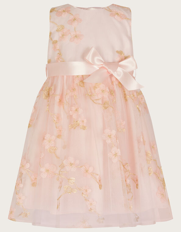 Baby Blossom Flower Lace Dress, Pink (PINK), large