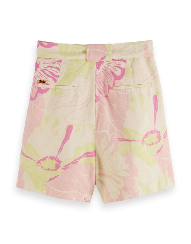 Scotch and Soda Floral Print Casual Shorts, Pink (PINK), large