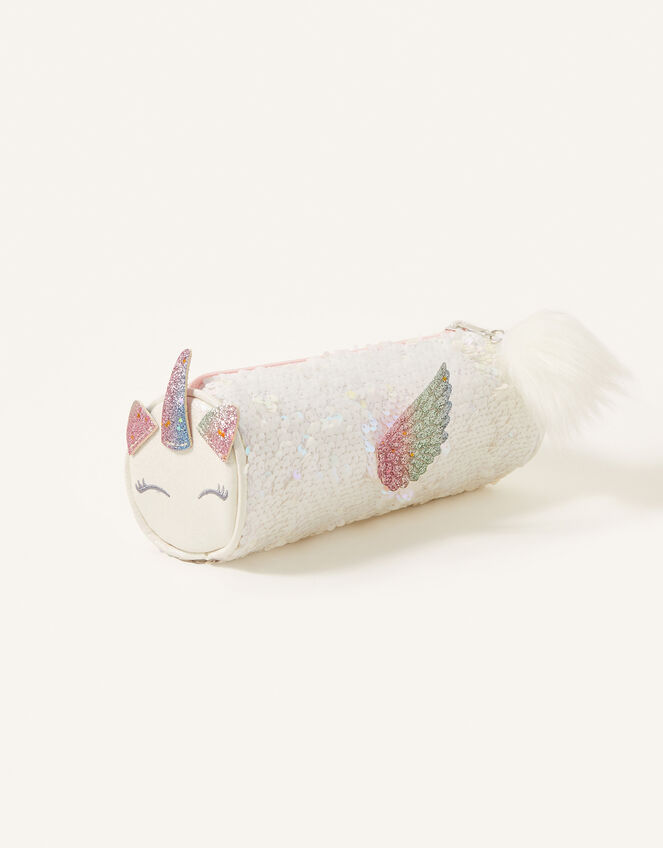 Sequin Unicorn Pencil Case, , large