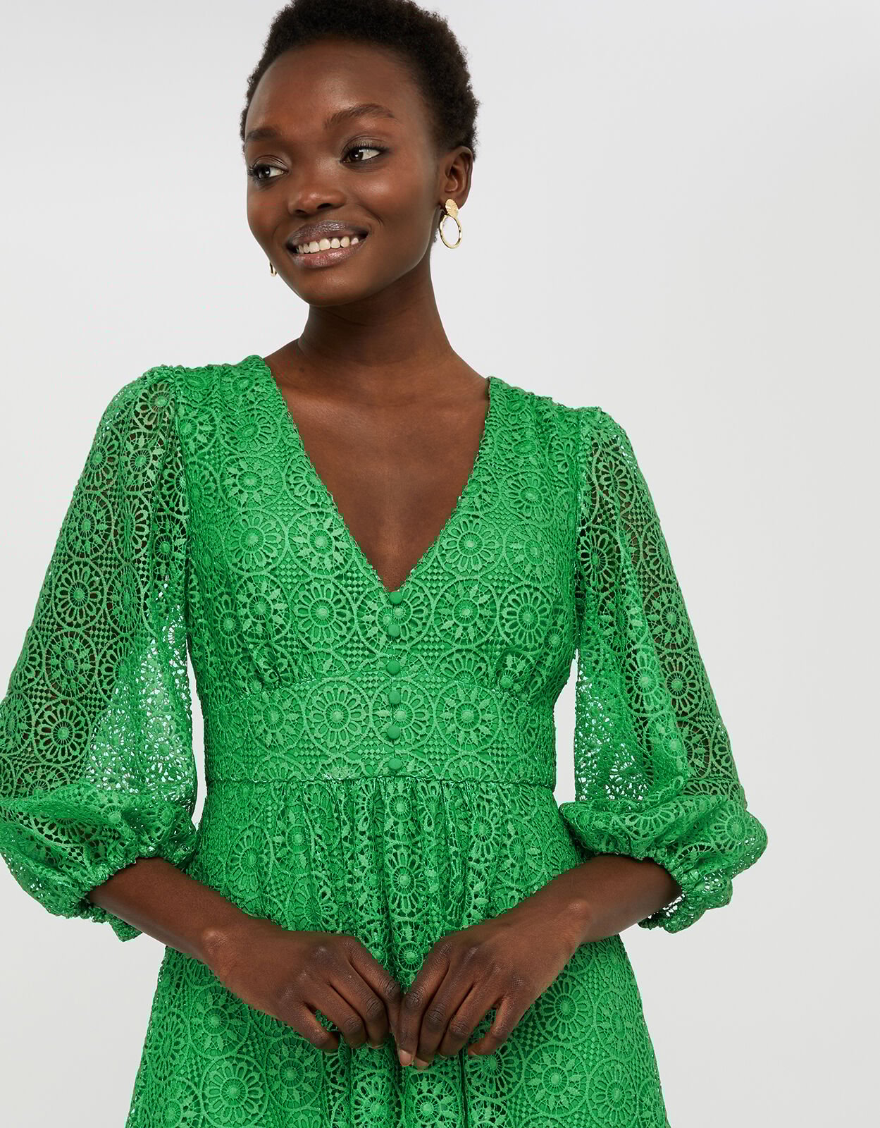 Monsoon green dress cheap