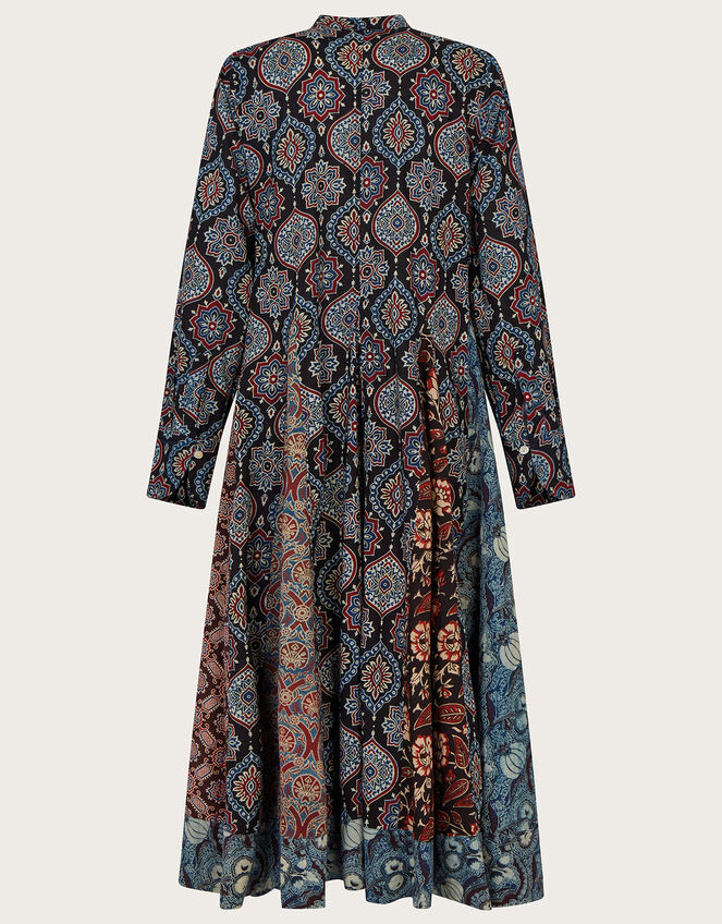 La Galeria Elefante Block Panel Dress, Blue (DARK BLUE), large