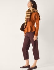 Peony Peplum Jumper, Orange (AMBER), large