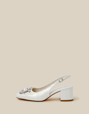 Wynn Pearl Slingback Heels, Ivory (IVORY), large