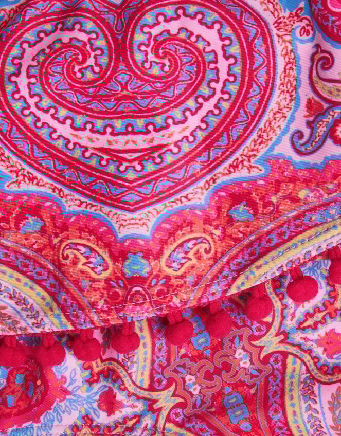 Paisley Frill Bikini Set, Orange (ORANGE), large