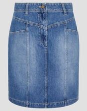 Anisa Denim Mini Skirt, Blue (DENIM BLUE), large