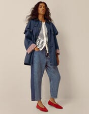 Carly Cape Barn Jacket, Blue (NAVY), large