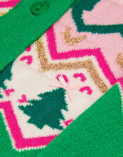 Christmas Fair Isle Cardigan, Green (GREEN), large