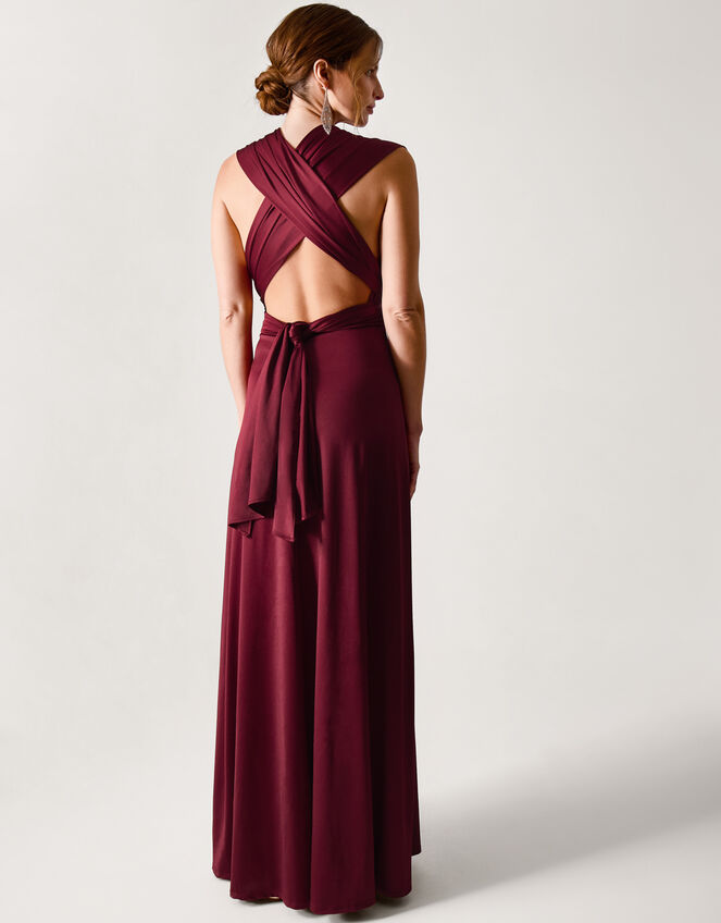 Thea Multiway Bridesmaid Dress, Red (BURGUNDY), large