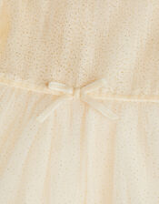 Baby Remi Rose Appliqu&eacute; Glitter Party Dress, Gold (GOLD), large