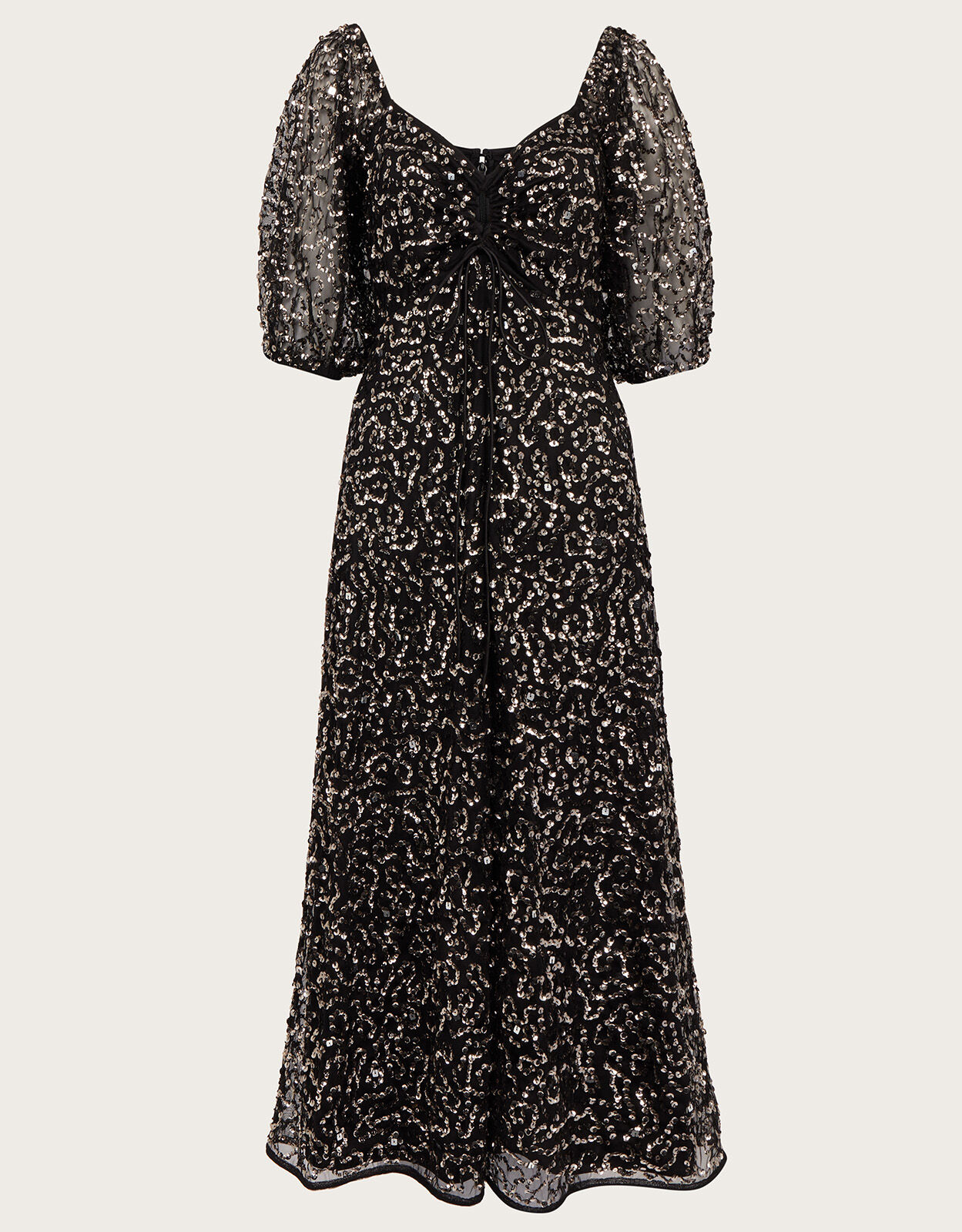 Monsoon black sequin dress online