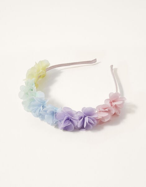 Rainbow Flower Headband, , large