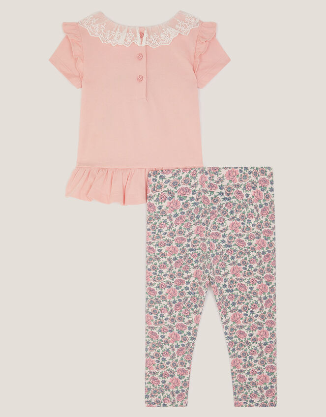 Baby Unicorn T-Shirt & Floral Leggings Set, Pink (PINK), large